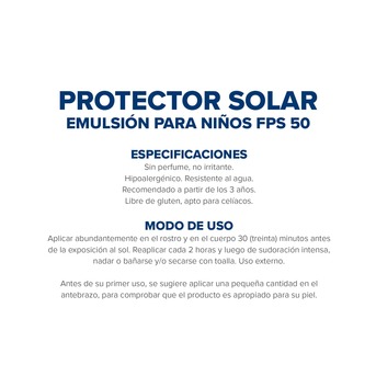Protector Solar Dermaglos Niños Fps 50 Piel Sensible 180ml