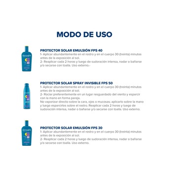 Kit Dermaglós Solar FPS30 + FPS40 + Spray Continuo FPS50