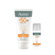 Kit Aveno Proteccion Solar Facial y Corporal Piel Sensible
