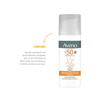 Protector Solar AVENO FPS50 Facial Crema Fluida 50ml