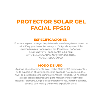 Protector Solar AVENO FPS50 Facial Crema Fluida 50ml