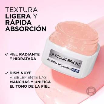 Loreal Paris Crema de Noche Glycolic Bright Night 50ml