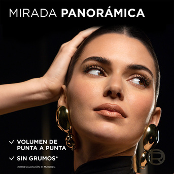 Máscara de Pestañas Loreal Paris Panorama Black Waterproof