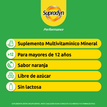 Supradyn Performance 30 Comprimidos Efervescentes