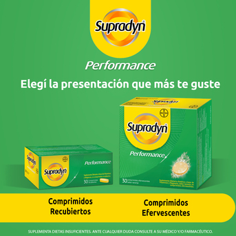Supradyn Performance 30 Comprimidos Efervescentes