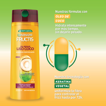 Shampoo Garnier Fructis Oil Repair Liso Coco 350ml