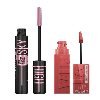 Maybelline: Sky High Cosmic Black + Labial Vinyl Ink Cheeky
