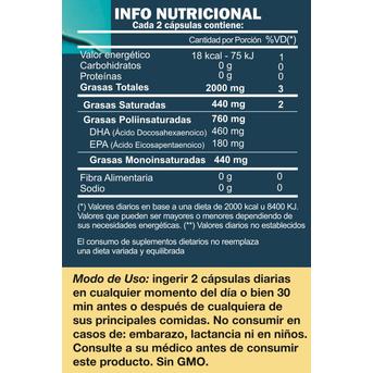 Natier Omega 3 Soft Gel x60 Cápsulas