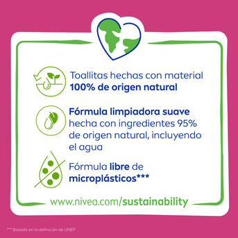 Toallitas Limpiadoras 3 en 1 NIVEA x 25 unidades