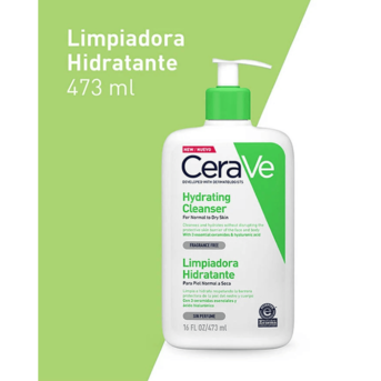Limpiador Facial Hidratante CeraVe Piel Normal a Seca 473 ml