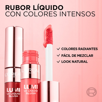 Set de Maquillaje L´Oréal Paris Lumi: Lumi Glotion Light Glow + Lumi Blush True Rose