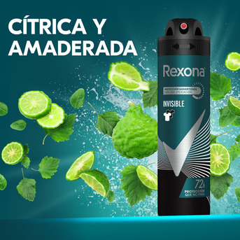 Desodorante en Aerosol Rexona Invisible 150 ml