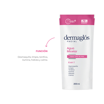 Dermaglós Facial Agua Micelar Refill 200 ml
