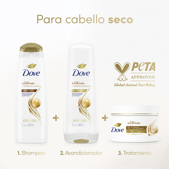 Shampoo Dove Óleo Nutrición 400ml