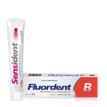 Pasta Dental Sensident Sensibles 90g + Fluordent B Pasta 60g