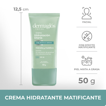 Crema Protectora Dermaglos Piel Mixta a Grasa 50g