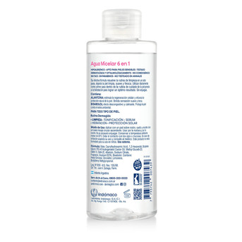 Agua Micelar Dermaglós 6 en 1 400ml