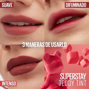 Tinta de Labios Maybelline Super Stay Teddy Tint