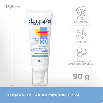 Dermaglós Solar Mineral FPS 50 Emulsión x90gr