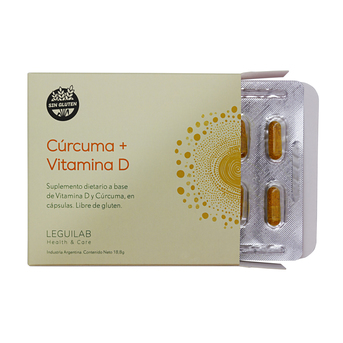 Cúrcuma Leguilab + Vit D 30 Cápsulas