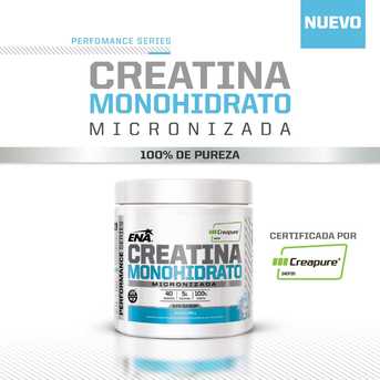 Creatina Ena Monohidrato Creapure sin Sabor 200 gr