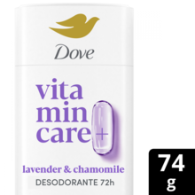 Desodorante Dove Vitamin Care Lavender & Chamomile x 74 g