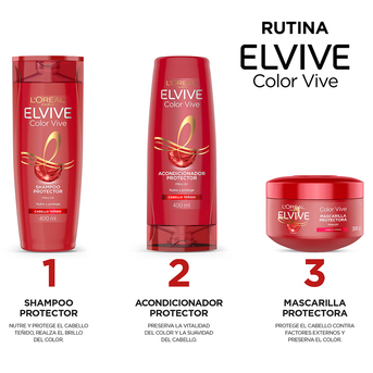 Shampoo Tratamiento Elvive Color-Vive 400ml
