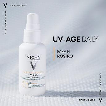 VICHY CAPITAL SOLEIL UV AGE DAILY COLOR MEDIUM FPS 50+ CREMA 40ML