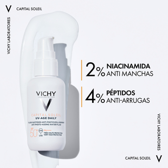VICHY CAPITAL SOLEIL UV AGE DAILY COLOR MEDIUM FPS 50+ CREMA 40ML