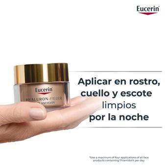 Crema Antiedad de Noche Eucerin Hyaluron-filler + Elasticity Todo Tipo de Piel 50 ml