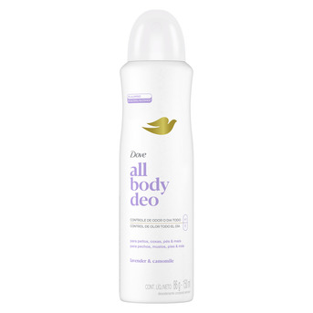Desodorante en Aerosol para Todo el Cuerpo DOVE All Body Deo Lavender & Camomile 150 ml