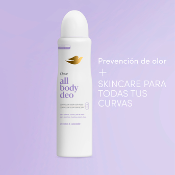 Desodorante en Aerosol para Todo el Cuerpo DOVE All Body Deo Lavender & Camomile 150 ml