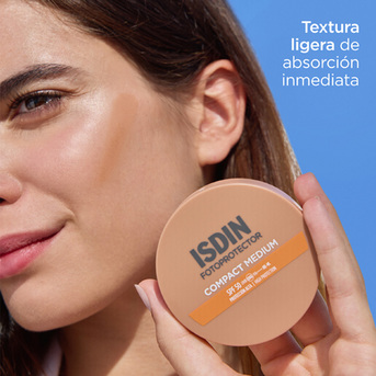 Fotoprotector Isdin Compact Medium Spf 50 Color Maquillaje X 10gr