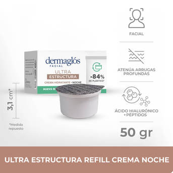 Dermaglós Facial Crema Repuesto Hidratante de Noche Ultra Estructura 50 g