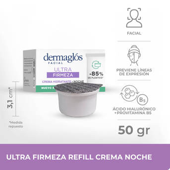 Dermaglós Facial Crema Repuesto Hidratante de Noche Ultra Firmeza 50 g