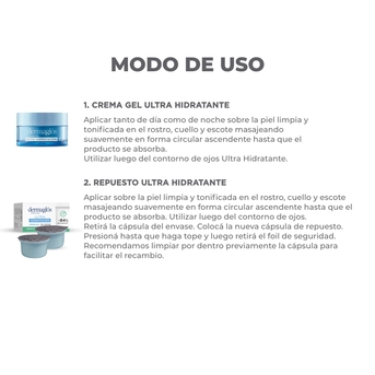 Kit Facial Dermaglós Ultra Hidratación + 2 Repuestos 50gr