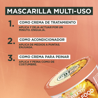 Mascarilla Fructis Hair Food Ananá 350ml