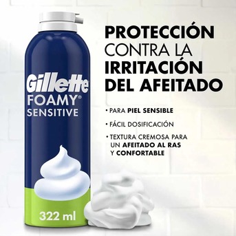 Espuma de Afeitar Gillette Foamy Sensitive
