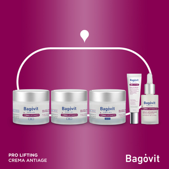 Crema Facial Antiarrugas Reafirmante Bagóvit Pro Lifting de Día para Piel Seca x 55 g
