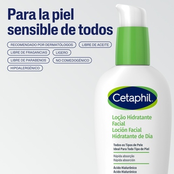 Loción Hidratante Cetaphil Día con Ácido Hialurónico 88 ML