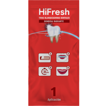 Hi Fresh Sonrisa Radiante Tiras Blanqueadoras 7 Unidades