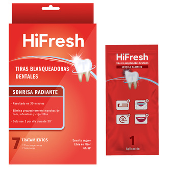 Hi Fresh Sonrisa Radiante Tiras Blanqueadoras 7 Unidades