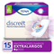 Protectores diarios Tena Discreet Extralargos sin alas x15