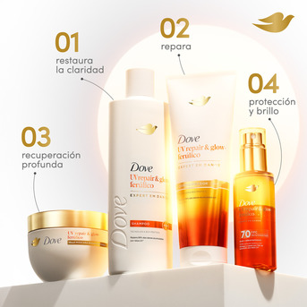 Máscara de Tratamiento DOVE UV Repair & Glow 250 gr