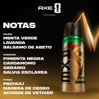 Desodorante en Aerosol Axe White Vetiver 150 ml