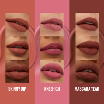 Set de Maquillaje Maybelline Super Stay Teddy Tint: Tíntas líquidas para labios x3