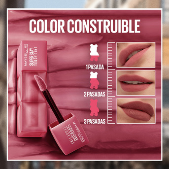 Set de Maquillaje Maybelline Super Stay Teddy Tint: Tíntas líquidas para labios x3