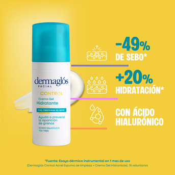 Crema Gel Hidratante Control Acné Dermaglós 50 g