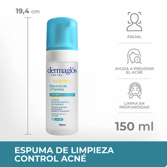 Espuma de Limpieza Control Acné Dermaglós 150 ml