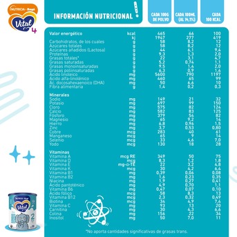 Vital 2  Leche en polvo Pouch 1kg